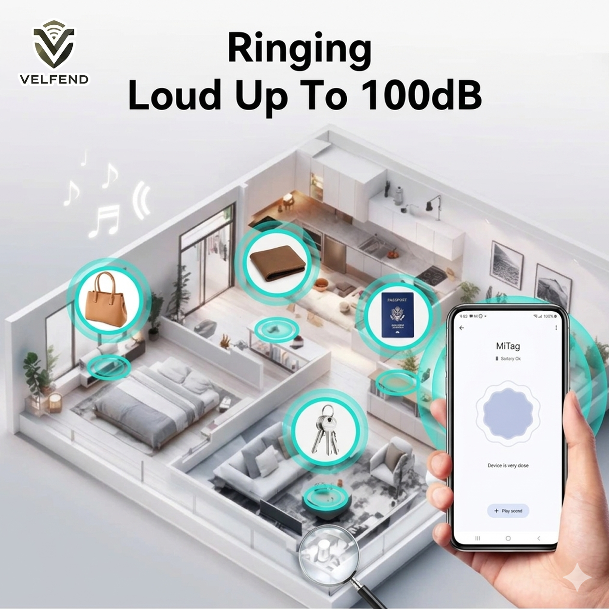 Velfend® Tracker Card