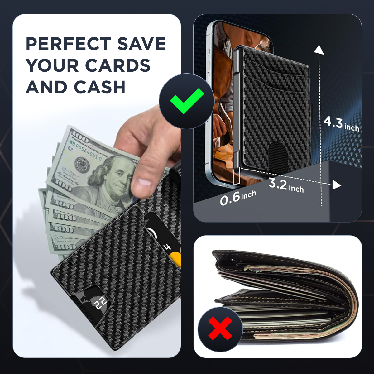 Aristo Vault® Wallet Upgraded Version 2.0 With Cash Slot