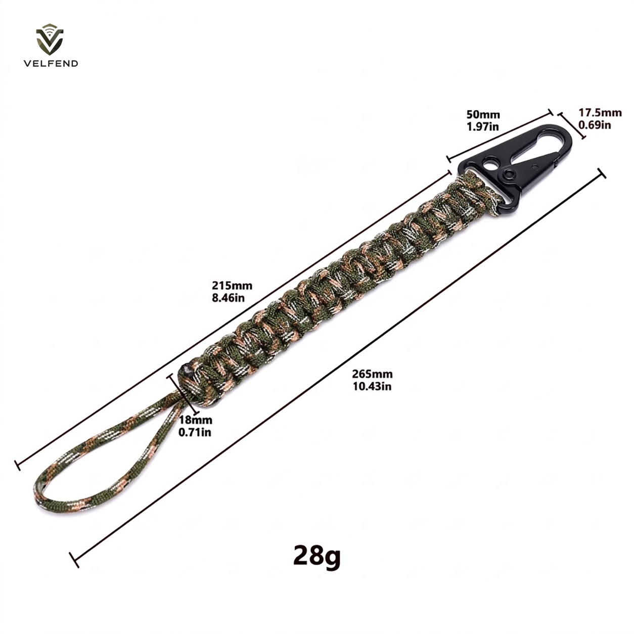 Velfend® Paracord Tactical Tether